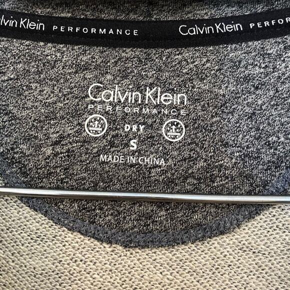 Calvin Klein Performance Cotton Metallic Striped Sweater Hoodie Size S - Picture 6 of 7